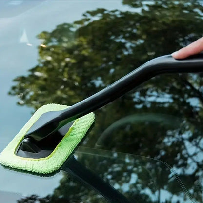 Car Glass Cleaner Wiper with Extra Microfiber Cloth – – detail view