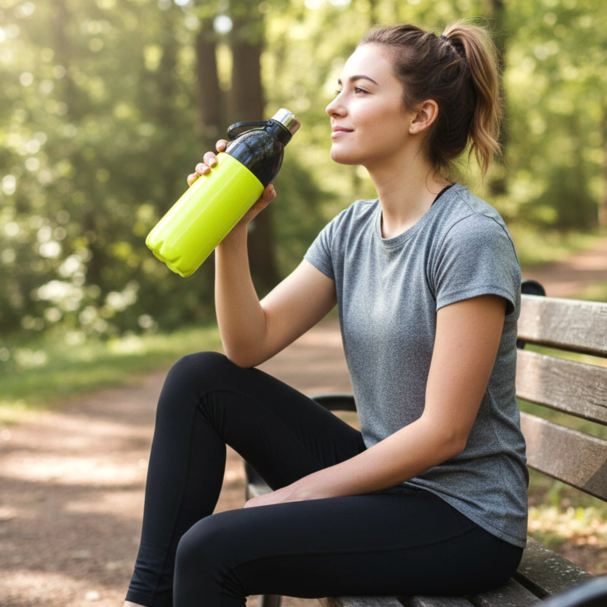 Leakproof Water Bottle 1700ML – Large Capacity – close-up