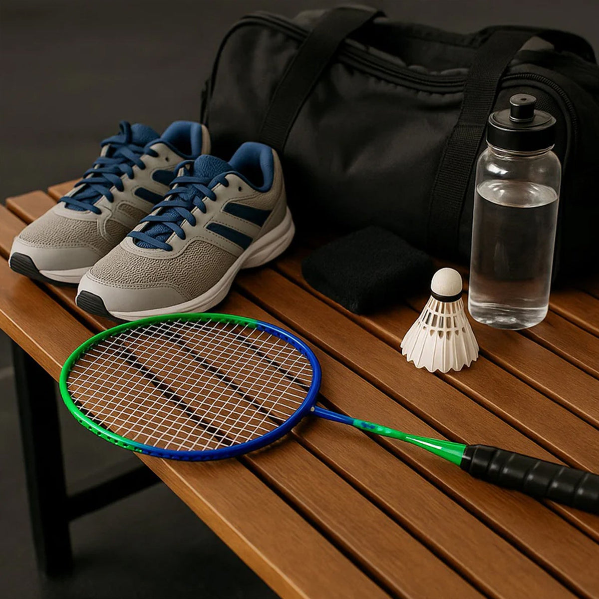 Kids Badminton Racket set – Lightweight with Carry Bag – detail view