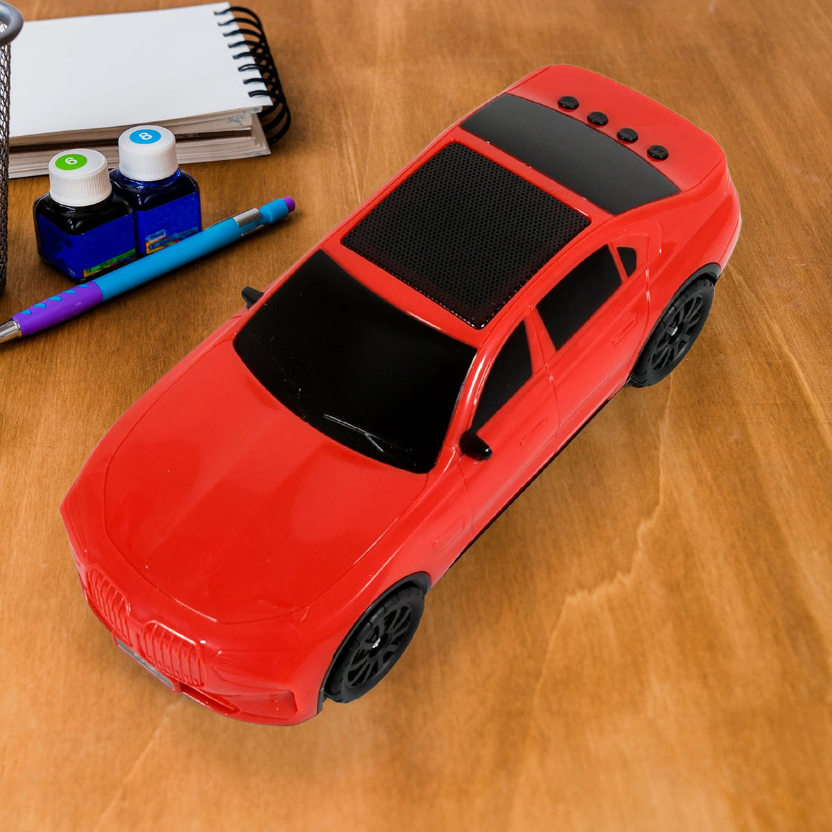 Car Shape Wireless Speaker – Portable Bluetooth FM Radio