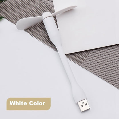 Portable USB Fan, Light & 3-Port Hub Combo for Laptops – side view