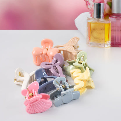 Kids Hair Clips – Multicolour Butterfly Mini Claw set – view 7