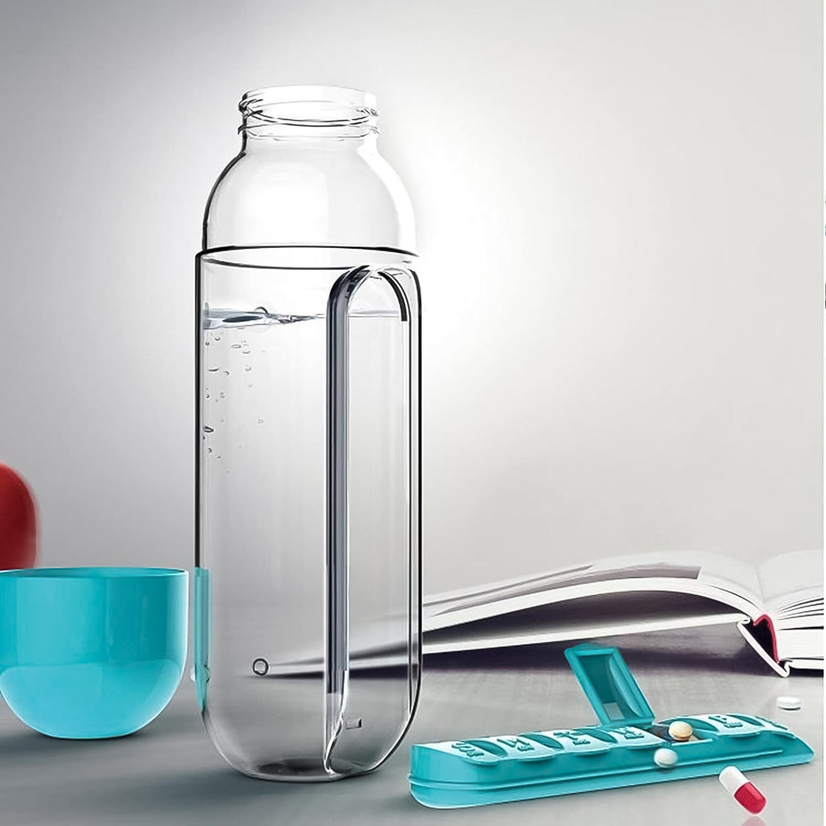 Pill Organizer Water Bottle 600ml – Travel Friendly – view 8