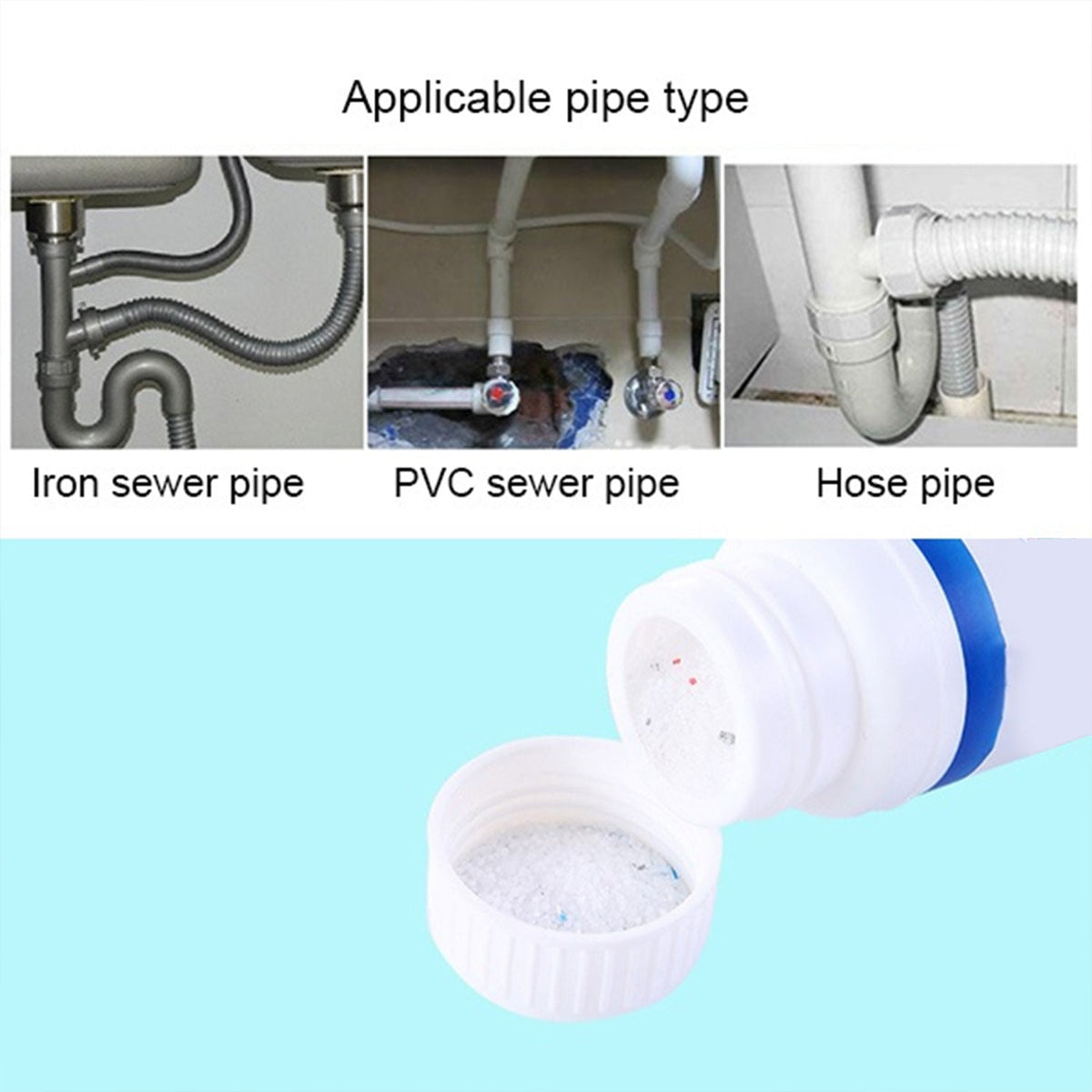 Sink Drain Cleaner – Powerful Clog Remover Powder – detail view