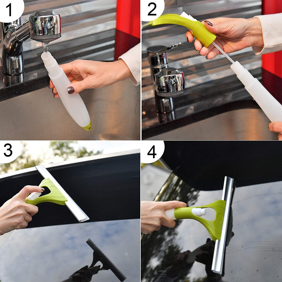 Window Cleaning Spray Brush – Streak-Free Glass & Car – close-up