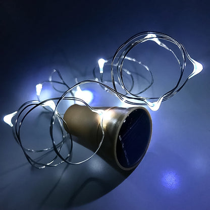 Wine Bottle Cork String Lights – 2M Multi LED Copper Wire – close-up