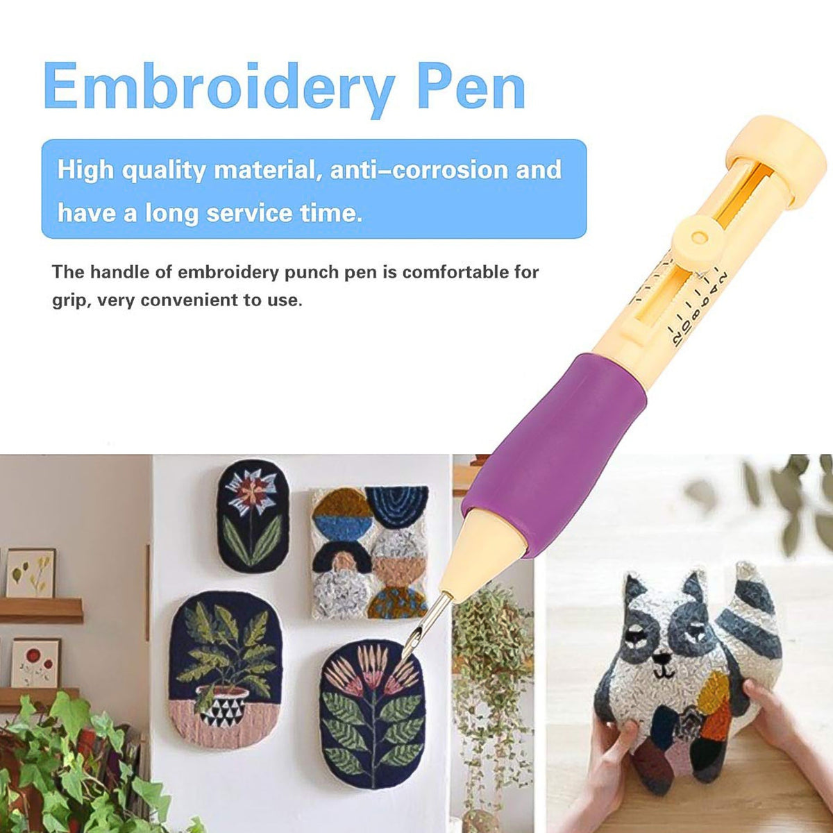 Punch Needle set – DIY Embroidery Craft Kit for Beginners – alternate view