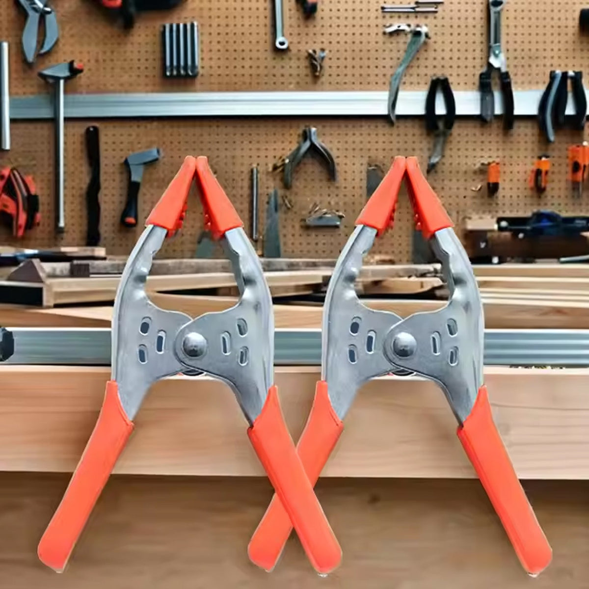 Heavy Duty Spring Clamp 6 inch – Metal, 3 inch Jaw – alternate view