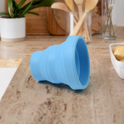 Foldable Silicone Travel Mug – Leakproof & BPA-Free – detail view