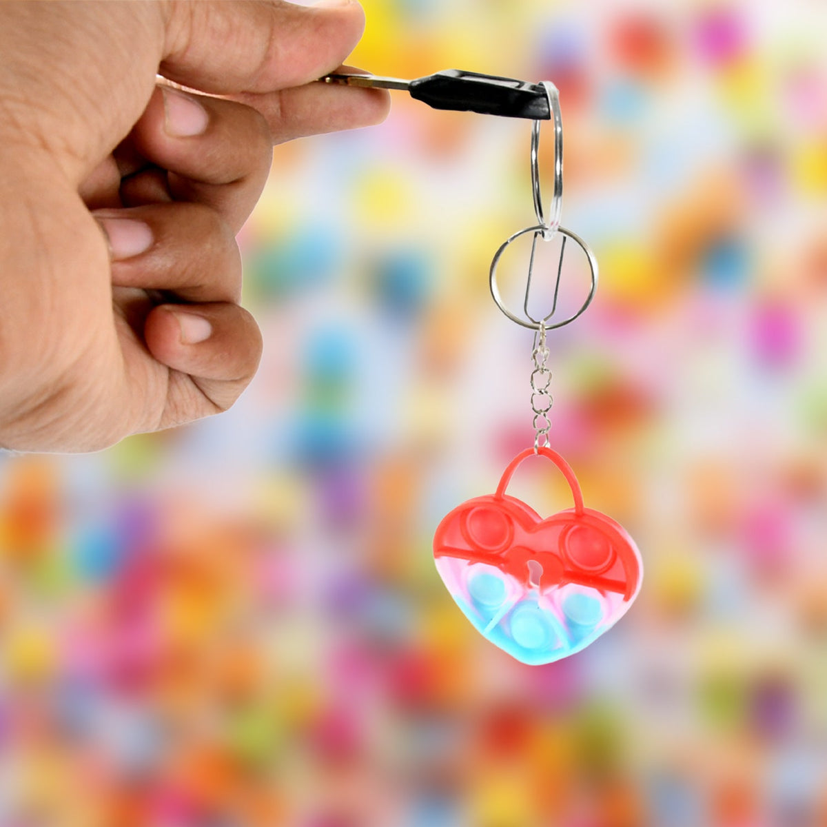 Pop It Keychain – Stress Relief Fidget Toy for Kids – view 6