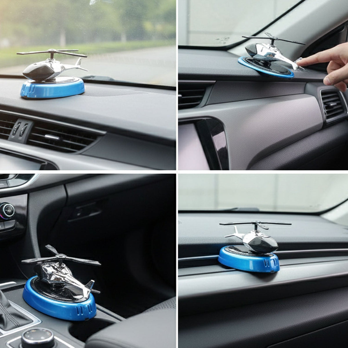 Helicopter Car Air Freshener – Stylish Rotating Dashboard – view 7