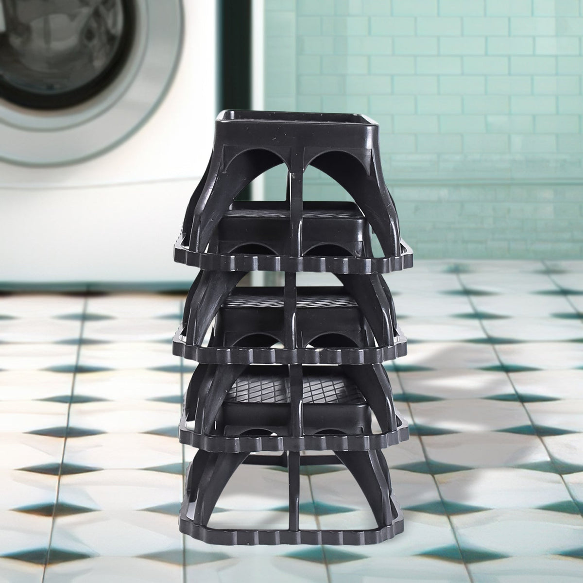 Washing Machine Stand – Durable Plastic 4 pcs set – view 6