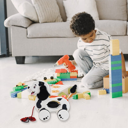 Pull Along Toddler Toy – Developmental Dog Design – detail view