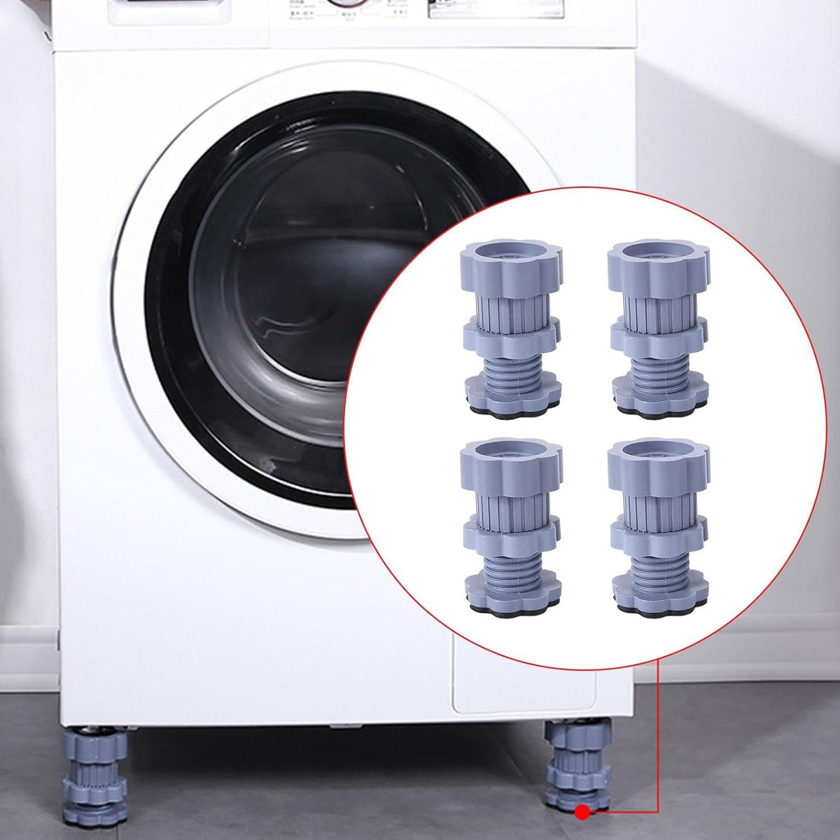 Washing Machine Anti-Vibration Pads – Adjustable & Non-Slip