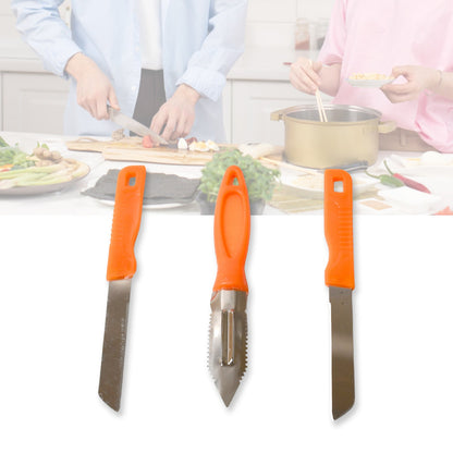 Stainless Steel Kitchen Knife set – 3-in-1 Multipurpose – view 7
