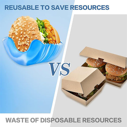 Silicone Burger Holder – Reusable & Mess-Free Snack Grip – close-up