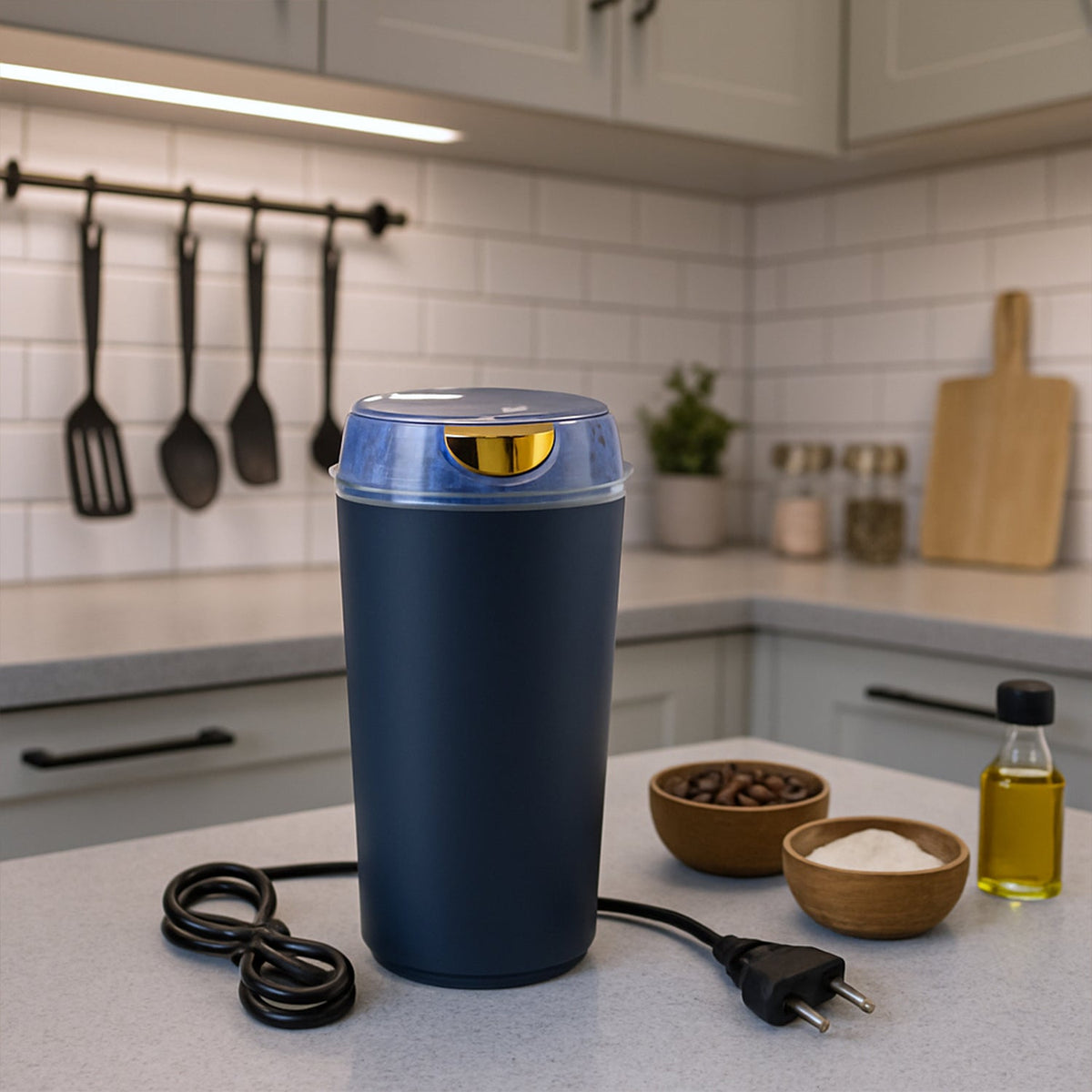 Coffee Grinder Blender – Portable 4-Blade Mini Mixer – view 8