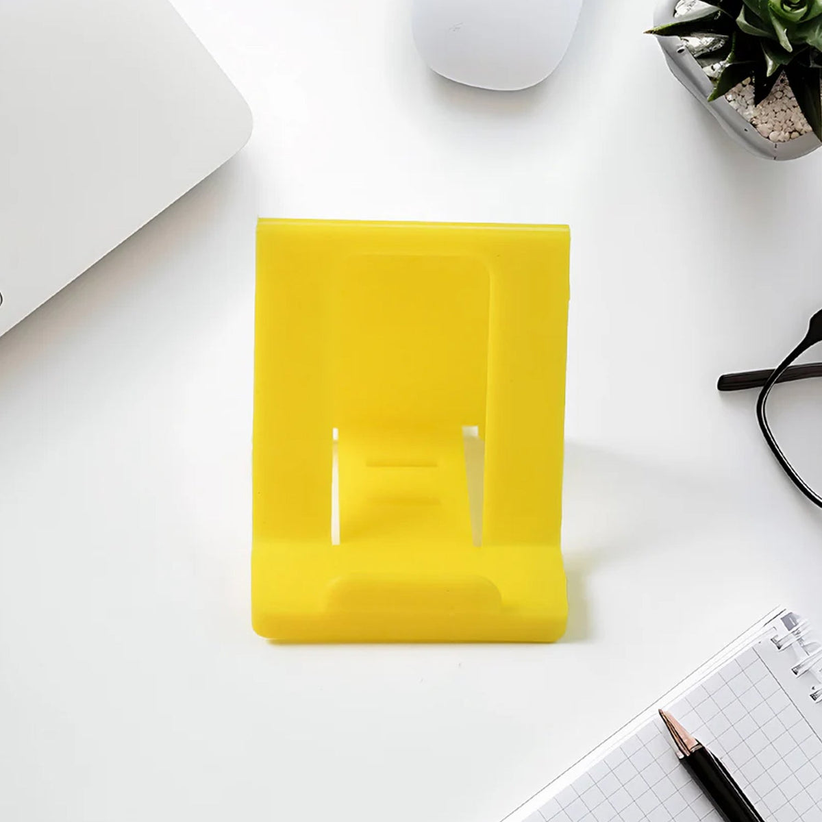 Plastic Mobile Phone Stand – Adjustable Foldable 6-Piece set – alternate view