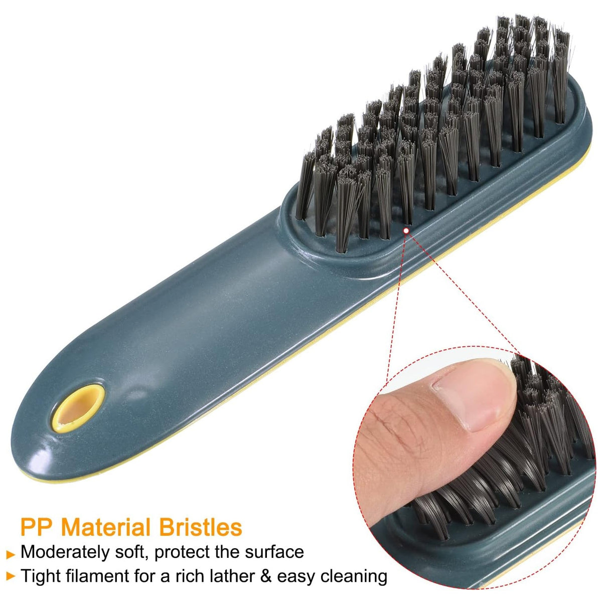 Shoe & Clothes Cleaning Brush – Soft Bristle Scrubber – alternate view