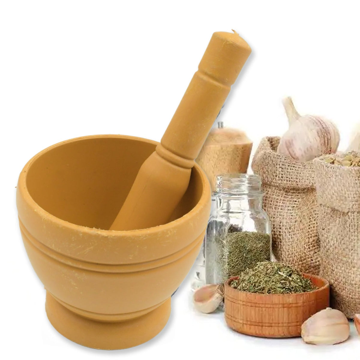 Mortar and Pestle set – Traditional Spice Grinder – view 7