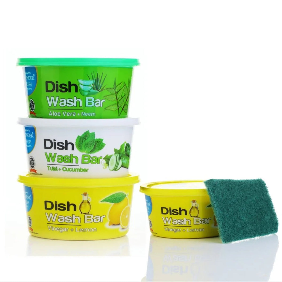 Dishwash Bar – Fresh Mix Flavor with Scrubber – alternate view
