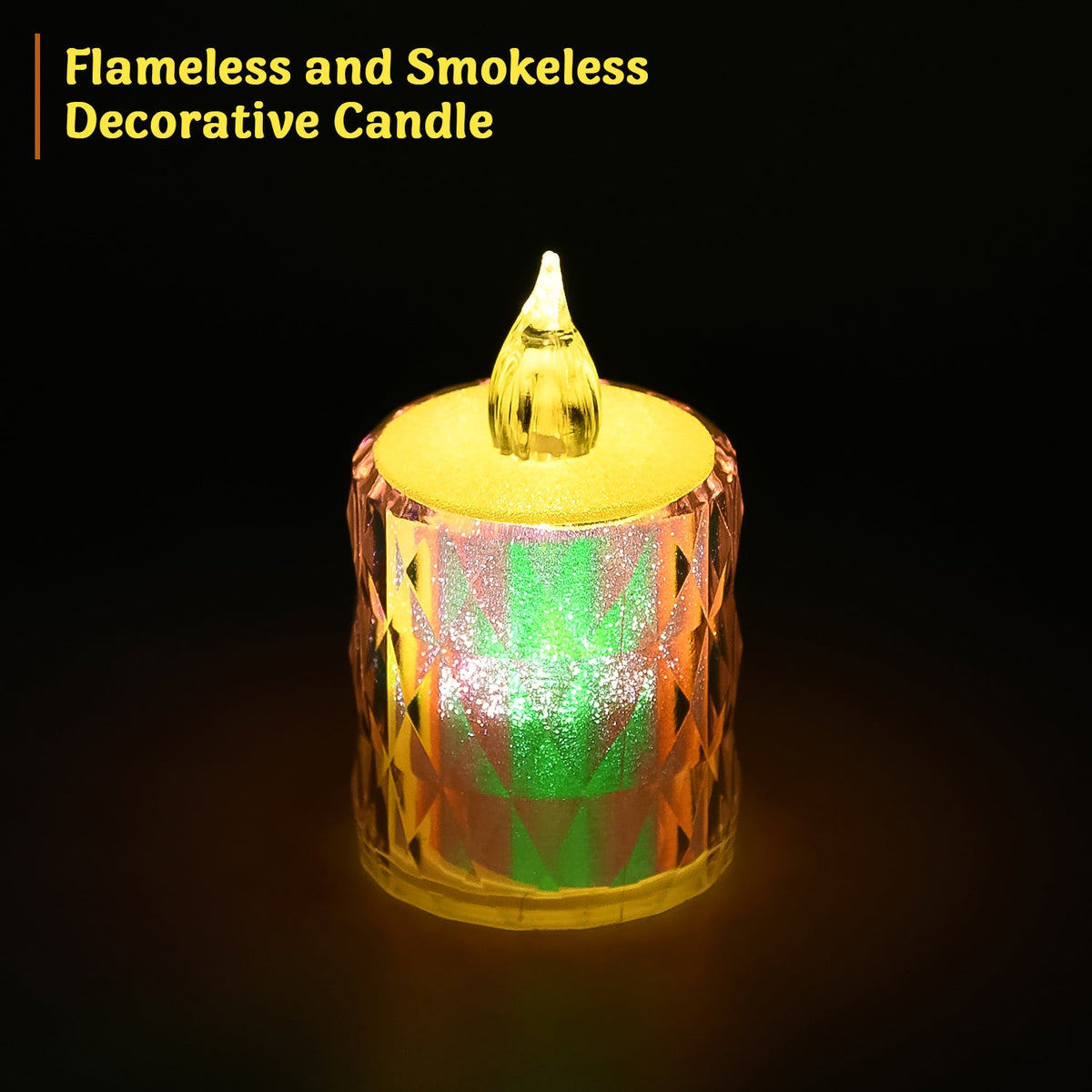 LED Tealight Candles 12 Pack – Flameless Diwali Decor – alternate view
