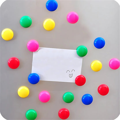 Yellow Magnetic Buttons – Strong Grip Circular Board Magnets – view 7