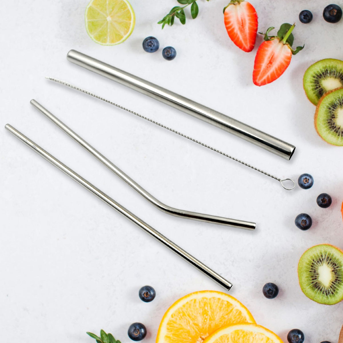 Stainless Steel Straws – Reusable set with Travel Case – view 6