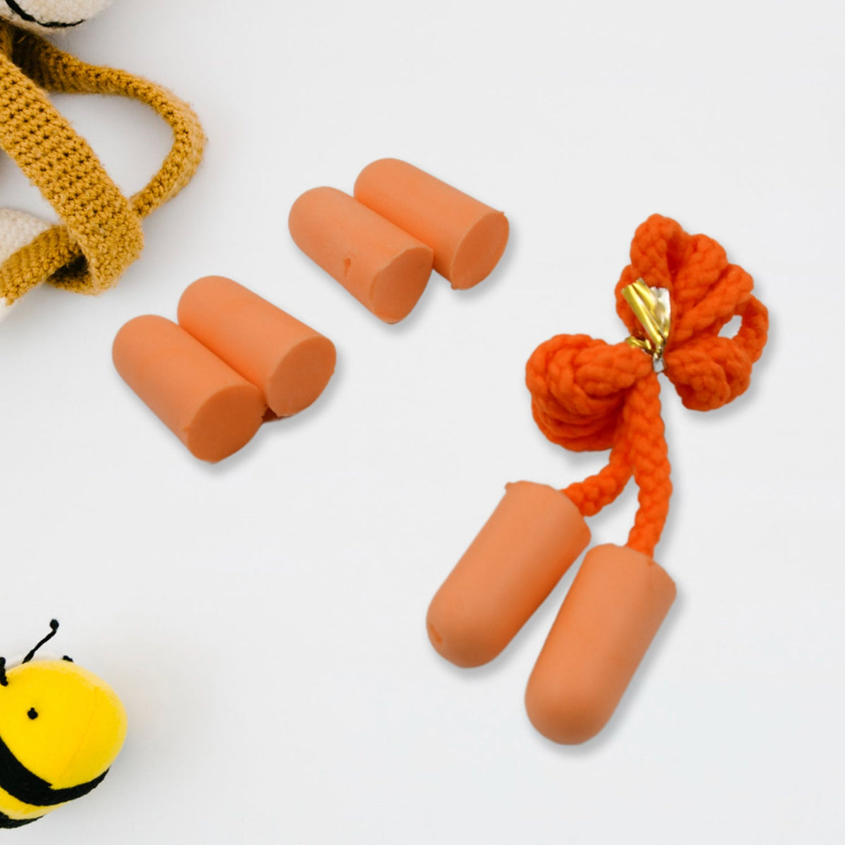 Soft Foam Earplugs – Noise Cancelling for Sleep – close-up