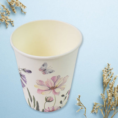 Disposable Paper Cups – Mixed Design 24 pcs – detail view