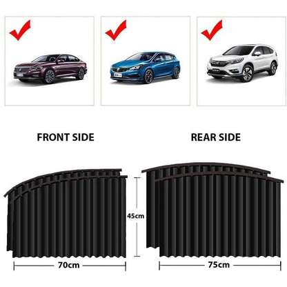Car Window Sunshade – 4 pcs Magnetic set for UV & Privacy – view 7