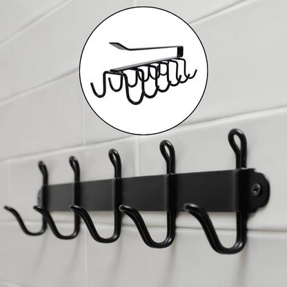 Double-Row Metal Cup Holder Rack – Space-Saving Kitchen – close-up