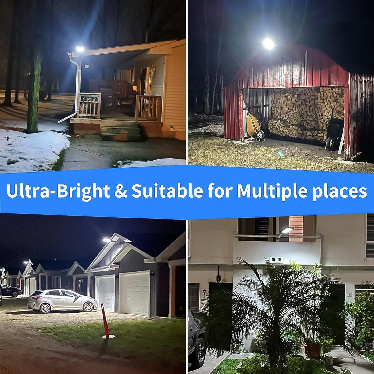 Solar LED Street Light – High-Powered Motion Sensor – close-up