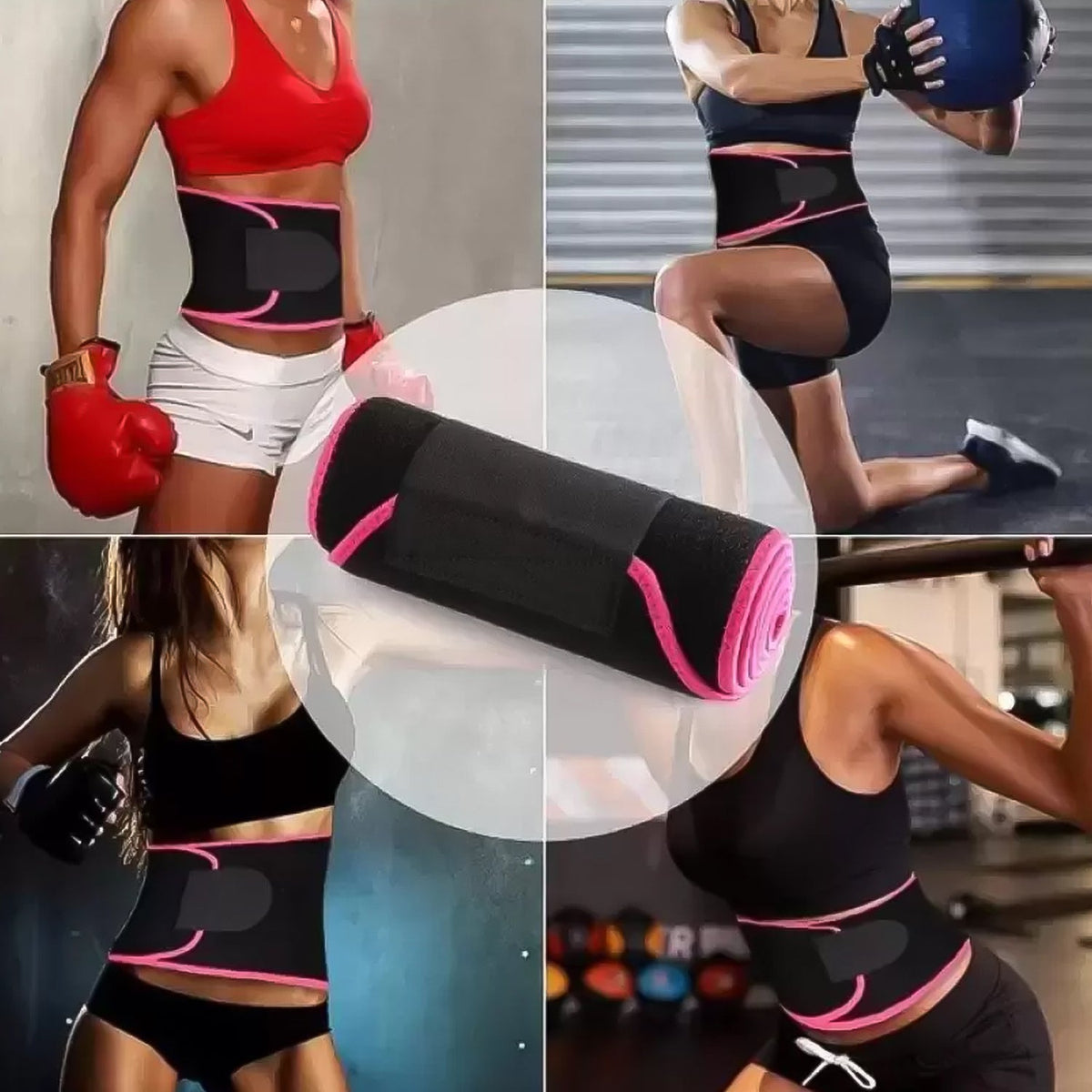 Waist Support Belt – Neoprene Ab Trainer for Back Support – view 6