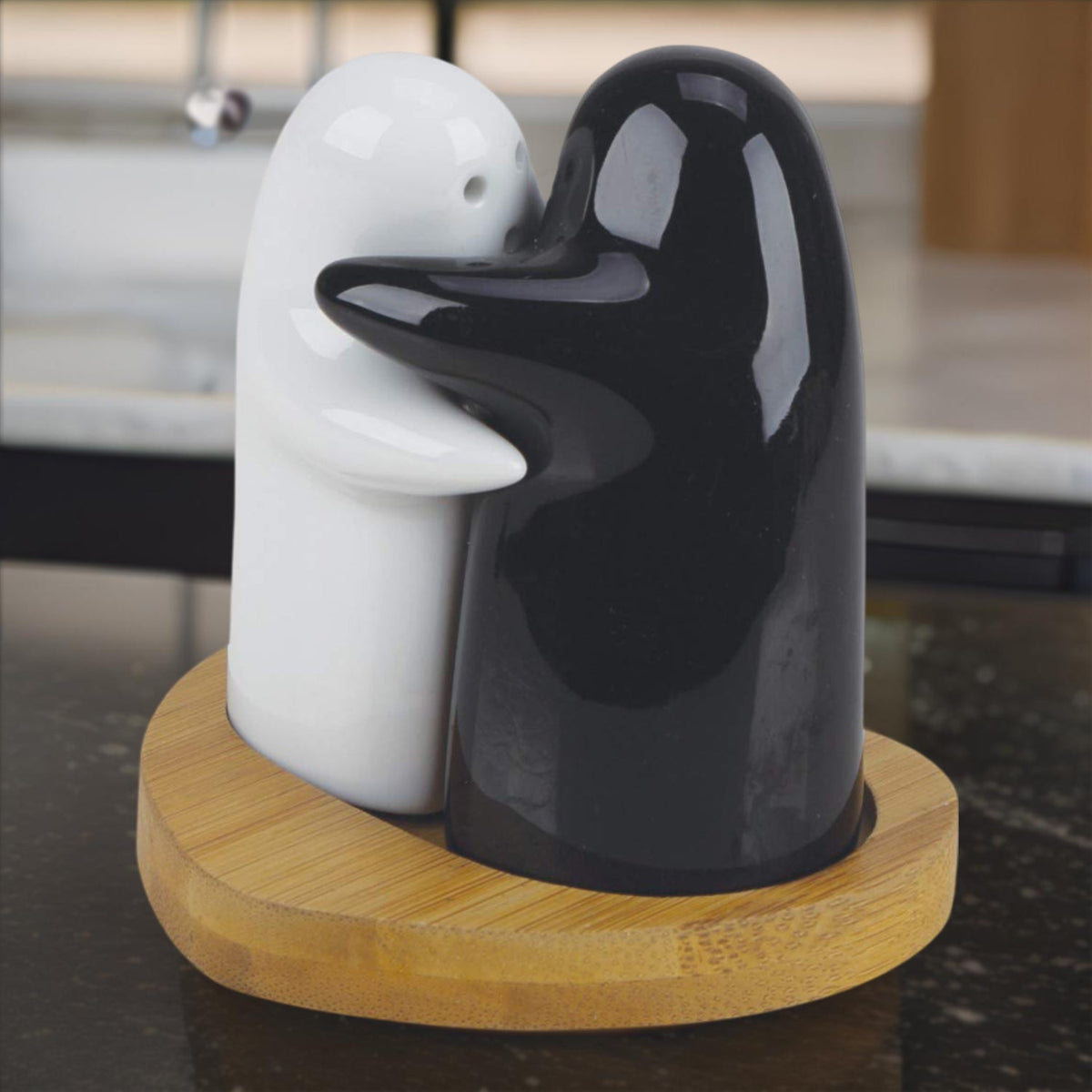 Ceramic Salt and Pepper Shakers – Modern Couple Design – view 8