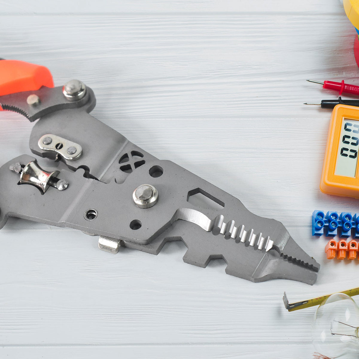 Wire Stripper Pliers 8-in-1 – Ergonomic Soft Grip Multi-Tool – view 8