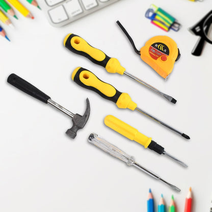 6-in-1 Hand Tool Kit – Durable Screwdrivers – detail view