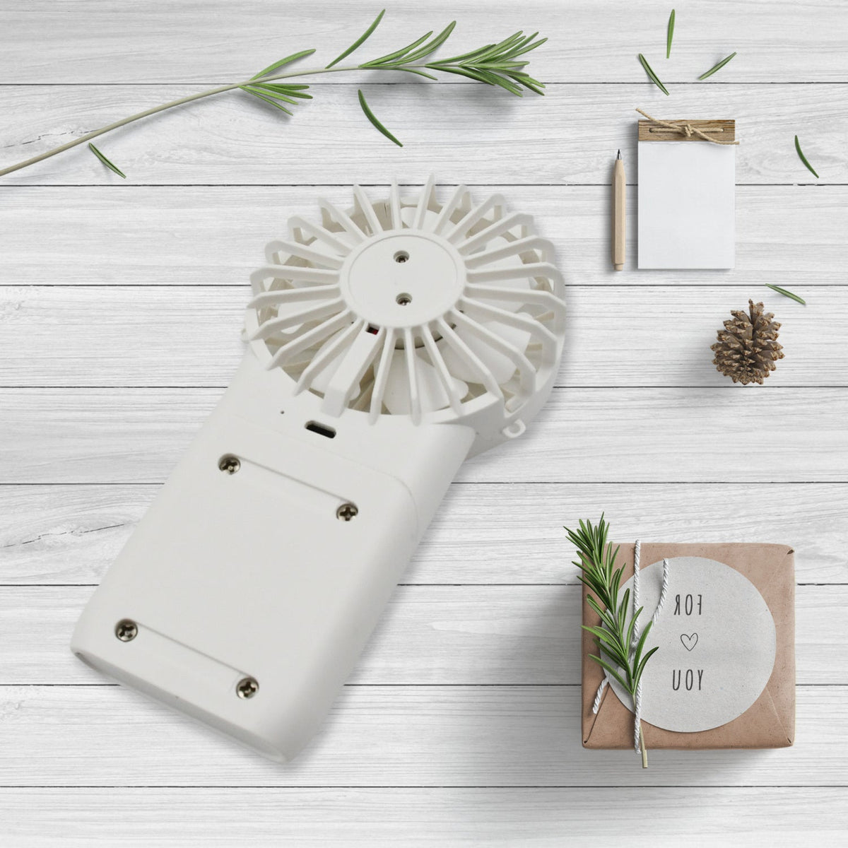 Handheld Fan – USB Rechargeable, 3 Speed Portable – alternate view