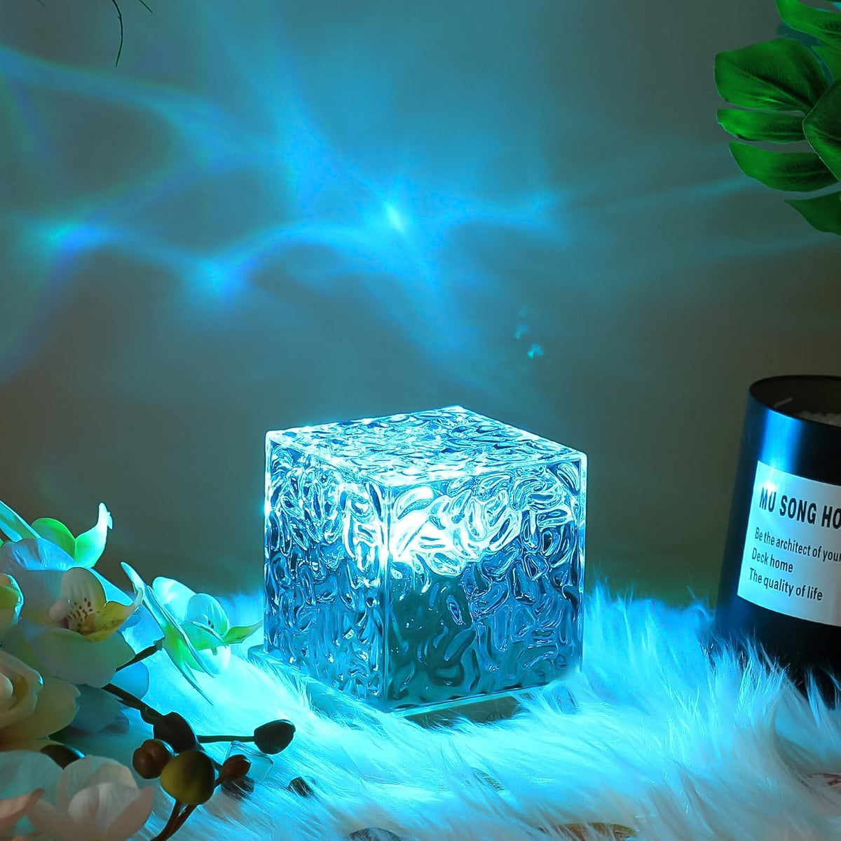Ocean Wave Projector Lamp with 16 RGB Dynamic Water Ripple – close-up