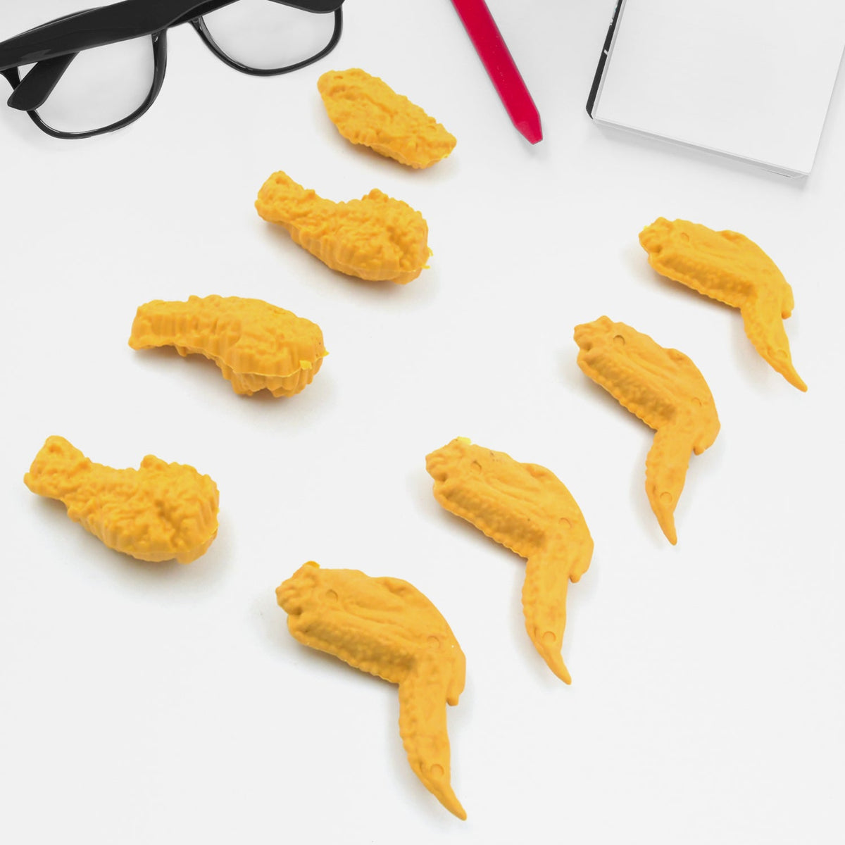 Chicken Erasers – Fun Wing & Leg set – view 12