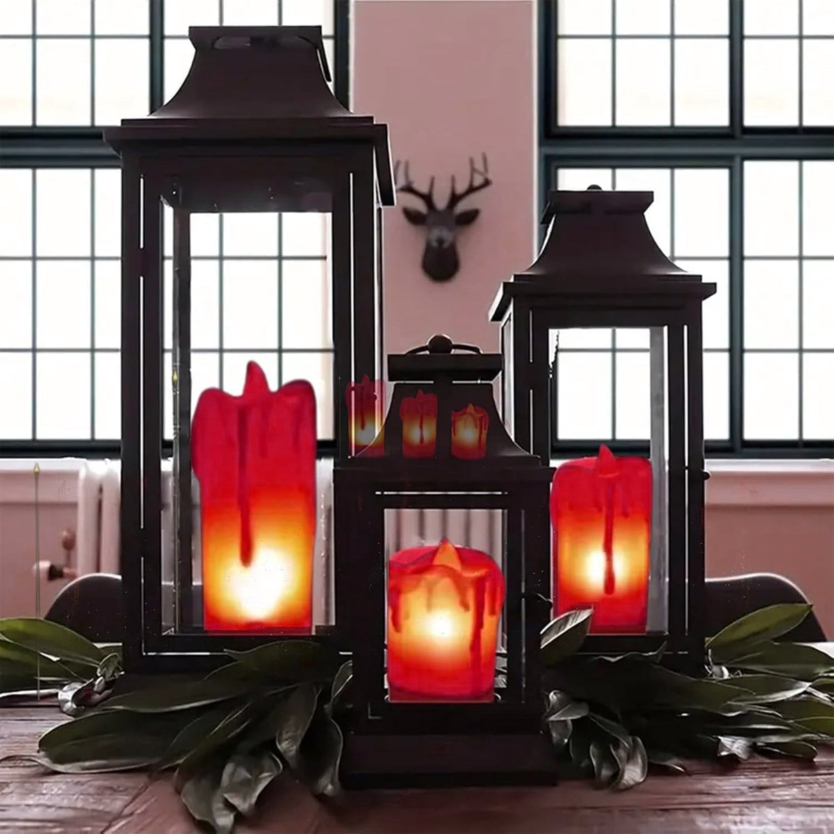 Flameless LED Candles – Realistic Melted Design Decor – alternate view