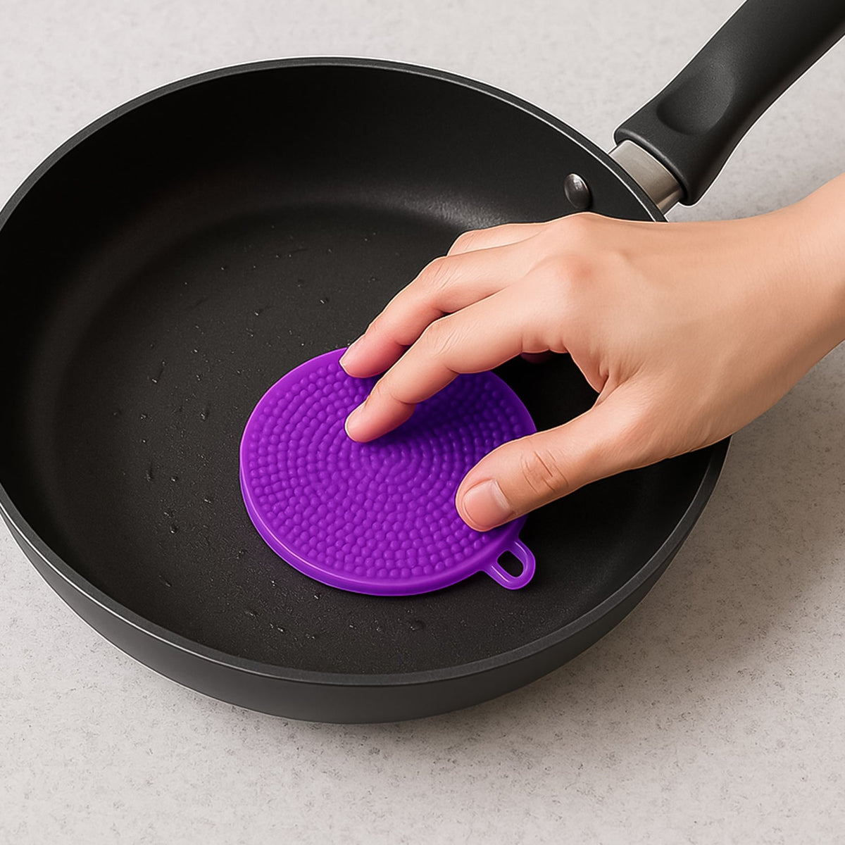 Silicone Dish Scrubber – Mildew-Free, Heat Resistant