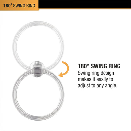ABS Towel Ring – Unbreakable Wall Mounted Holder – detail view