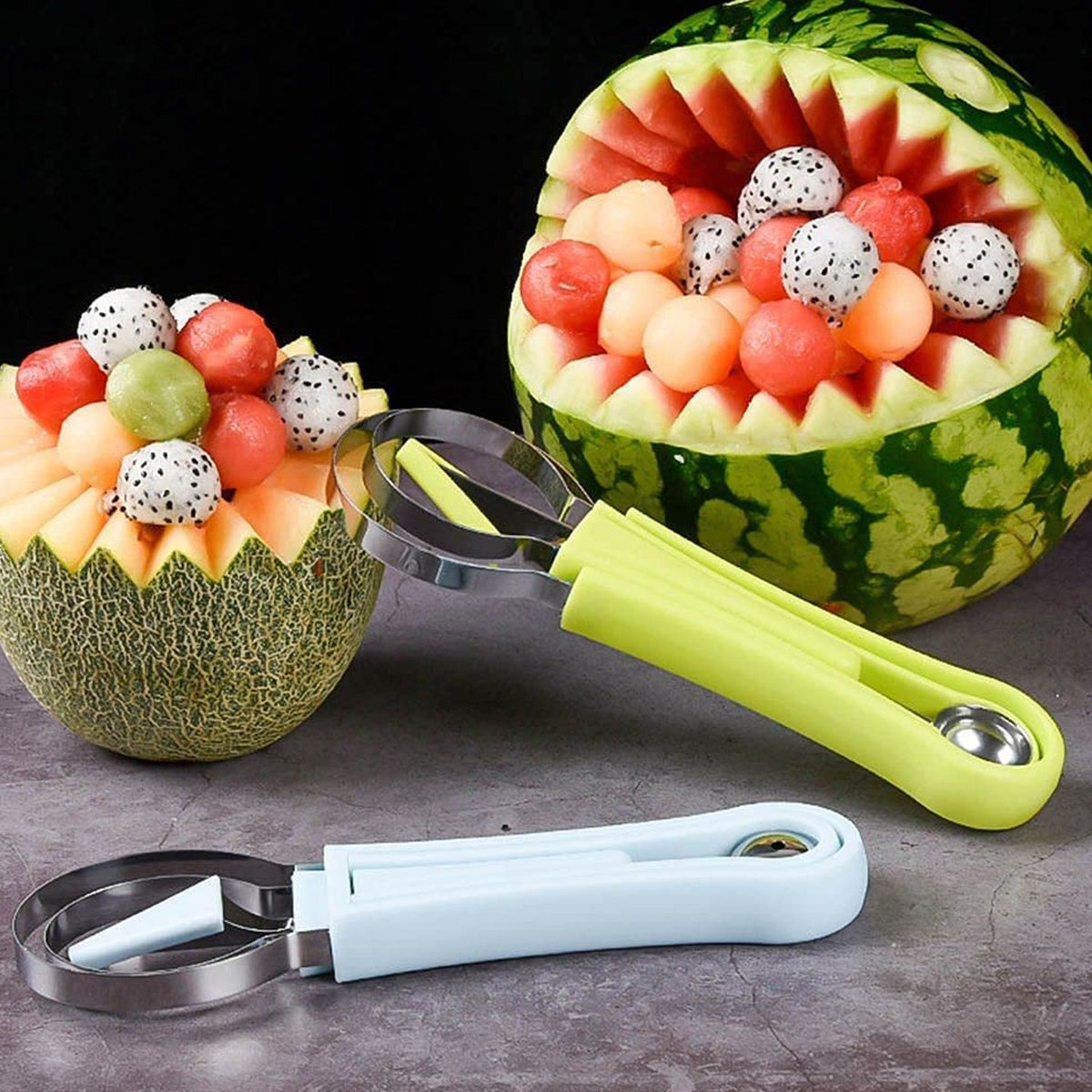 Fruit Baller & Scooper set – 4-in-1 Stainless Steel