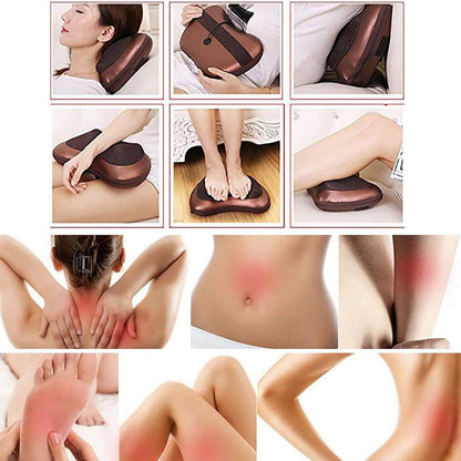 Professional Massage Pillow – Heat & Rollers – close-up