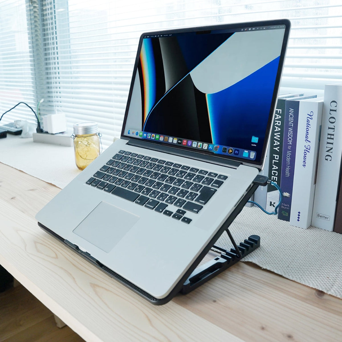 Laptop Cooling Pad – Dual Quiet LED Fans & Adjustable Stand – view 6