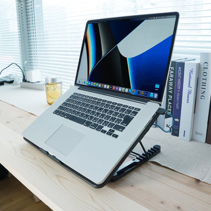Laptop Cooling Pad – Dual Quiet LED Fans & Adjustable Stand – view 6