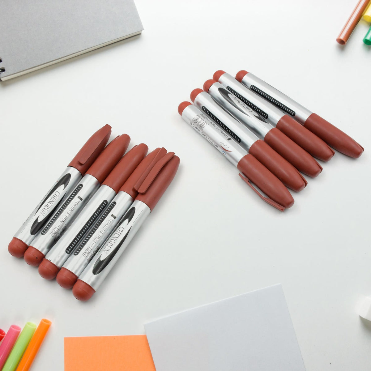 Maroon Permanent Marker – 10 pc set