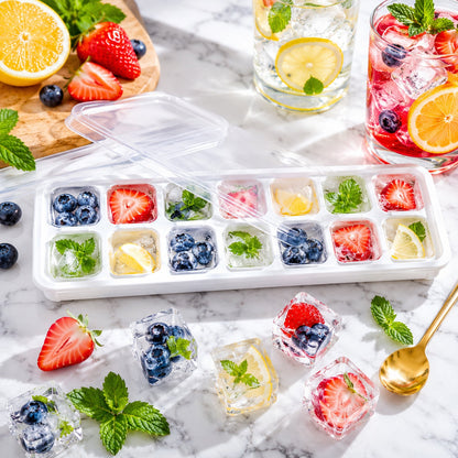 Ice Cube Tray with Spill-Proof Lid – Effortless Ice Making – view 7