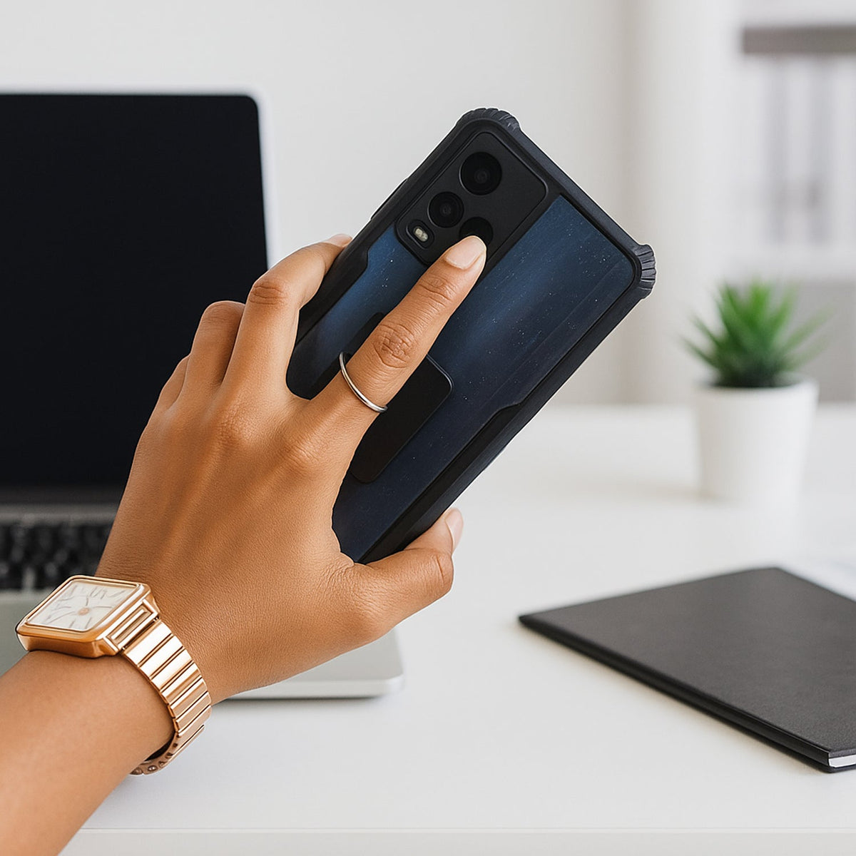 Phone Ring Stand – Secure 360° Rotation Grip & Kickstand – view 6
